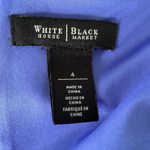 White House Black market purple sleeveless knee length fit & flare dress size 4 - Picture 8 of 13
